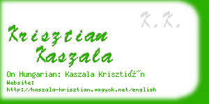 krisztian kaszala business card